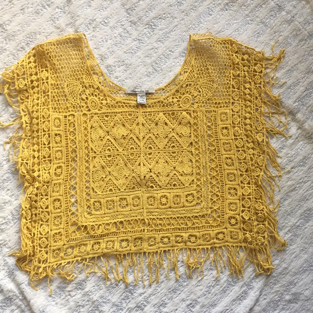 American rag crochet top